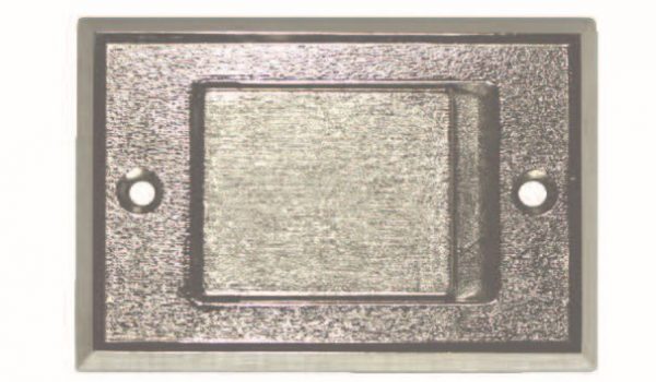 Saugsteckdose Metall chrom - 150122