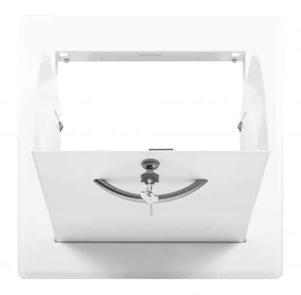 Einwurftür 70250 Kippmulde - Stahlblech RAL 9016