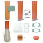 KG-Rohr 315mm – Wäscheabwurfschacht-Komplettset mit 1 Holztür (MDF)