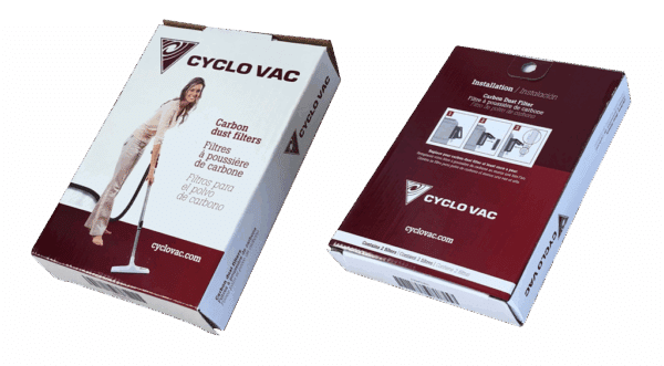 Kohlefilterset für Austrovac - u. Cyclovac - Geräte (2 Stück) – Bild 2